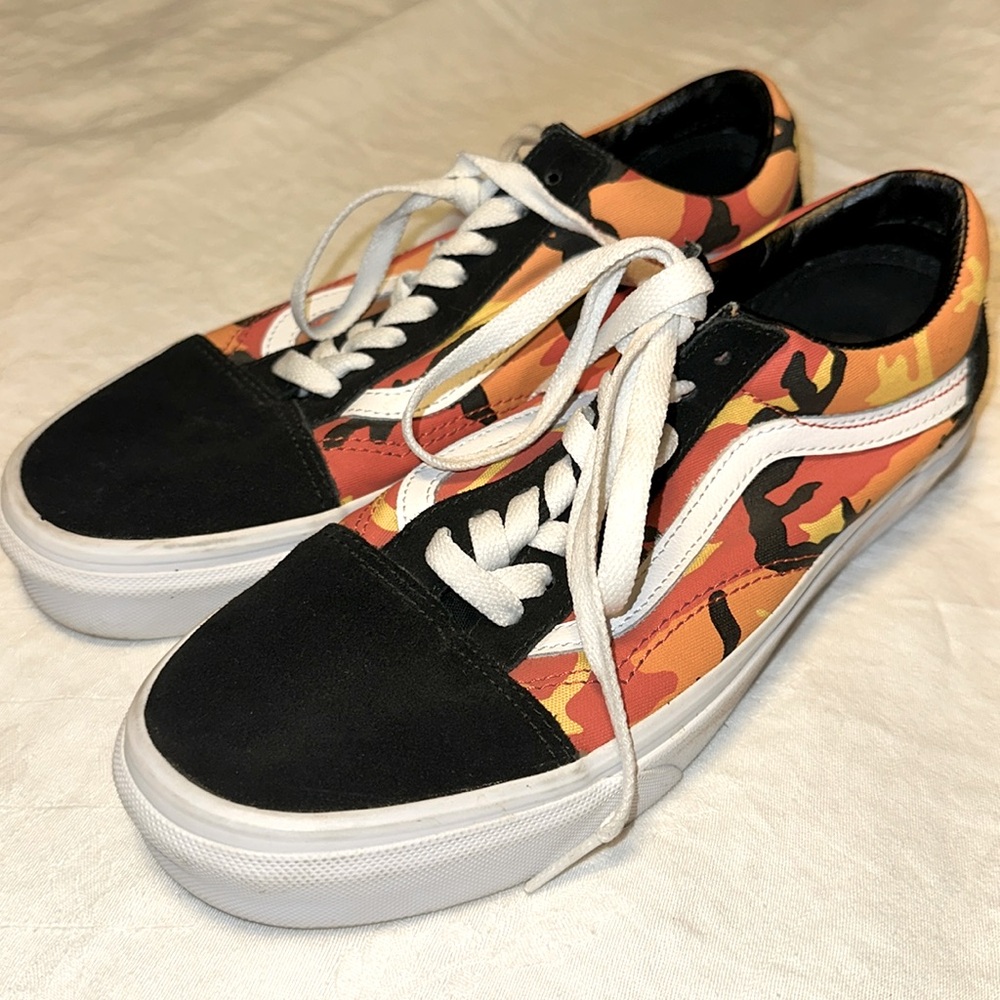 Vans Off The Wall Camo Camouflage size 8 1/2 women, Men 7